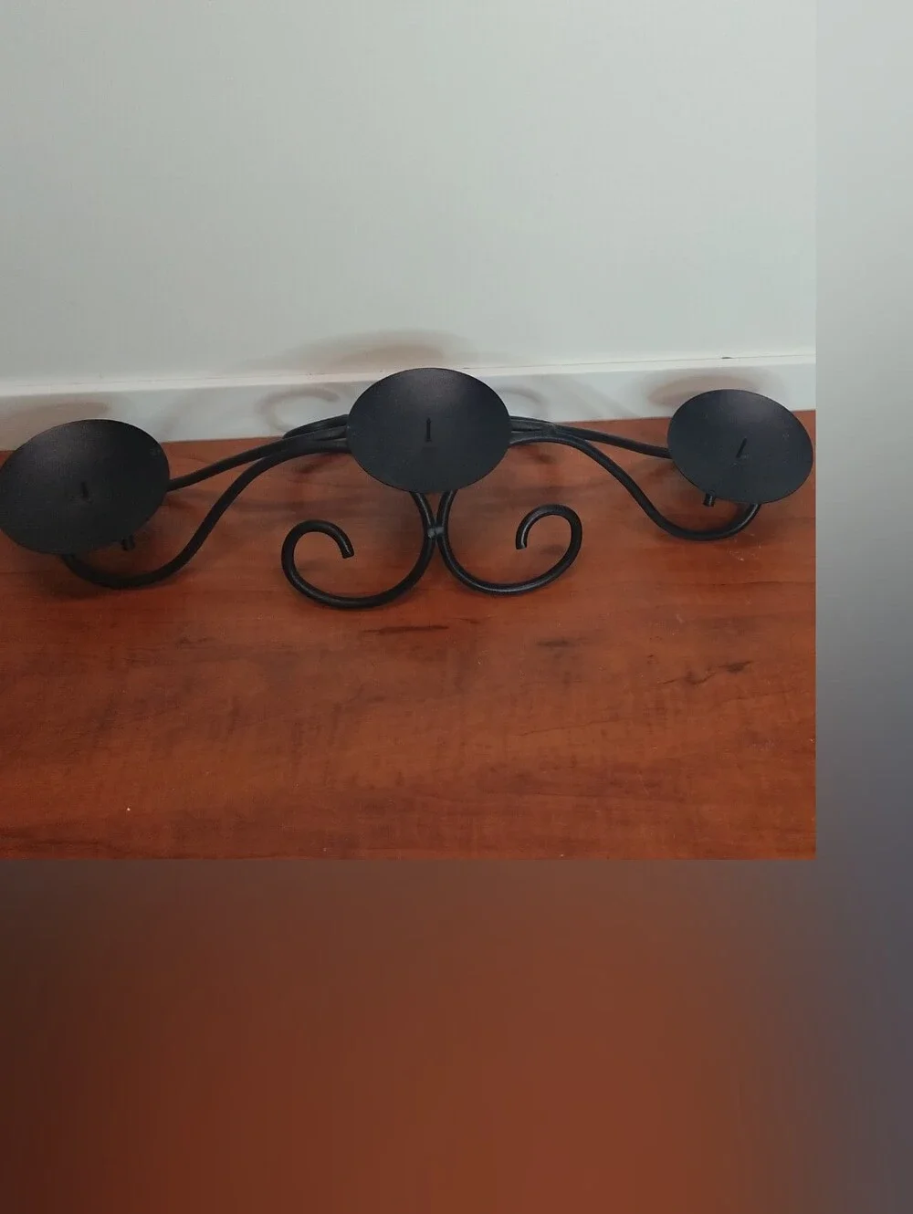 Black Triple Candle Holder 18